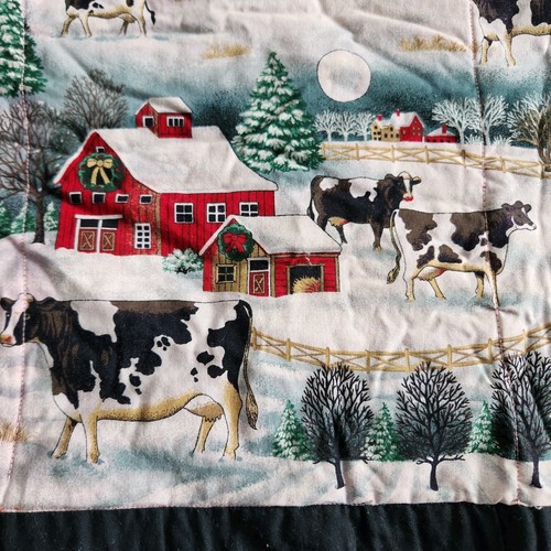 Handmade christmas quilt - christmas, snowy